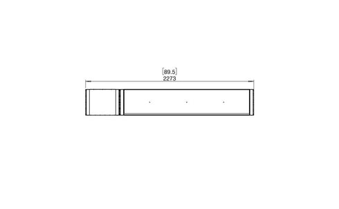 Ecosmart Fire Flex 86IL.BX1 Island Fireplace Insert - Black Finish / Black Burner - ESF.FX.86IL.BX1.B